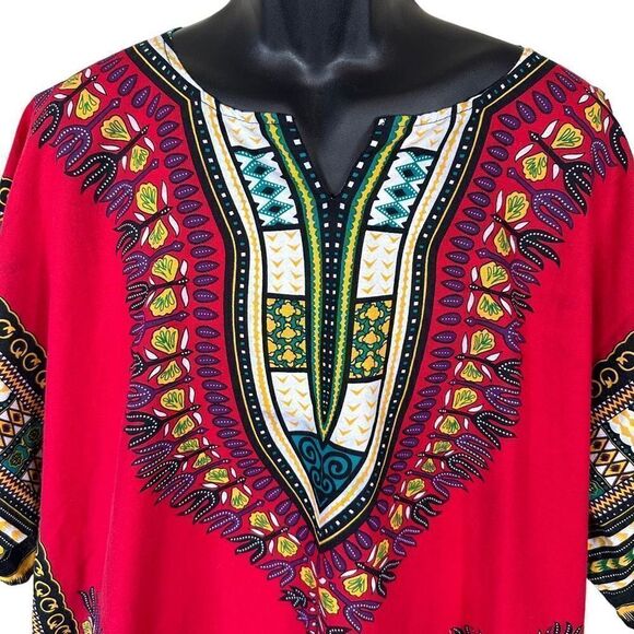 African Short Sleeve Dashiki Size L - Picture 2 of 5